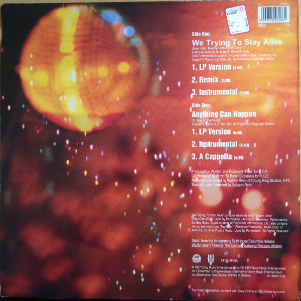 Wyclef Jean Featuring Refugee Allstars - We Trying To Stay Alive | Ruffhouse Records (664618 6) - 2 Wyclef Jean Featuring Refugee Allstars - We Trying To Stay Alive | Ruffhouse Records (664618 6) - 2