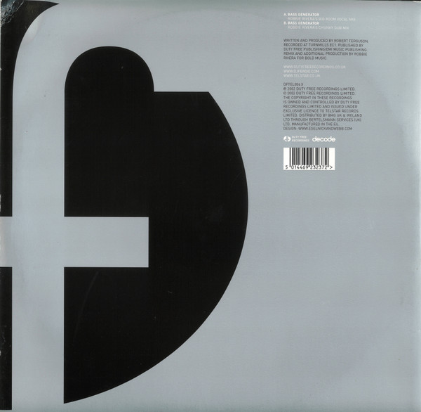 Fergie - The Bass EP | Duty Free Recordings (DF TEL 004X) - 2 Fergie - The Bass EP | Duty Free Recordings (DF TEL 004X) - 2