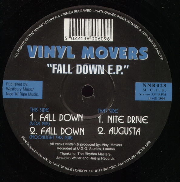 Vinyl Movers - Fall Down E.P. | Nice 'N' Ripe (NNR028)