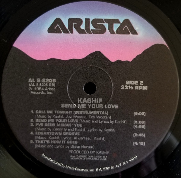 Kashif - Send Me Your Love | Arista (AL 8-8205) - 4 Kashif - Send Me Your Love | Arista (AL 8-8205) - 4