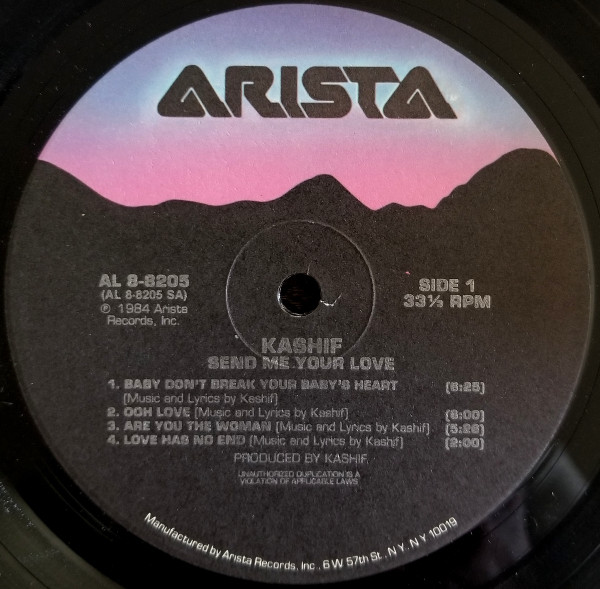 Kashif - Send Me Your Love | Arista (AL 8-8205) - 3 Kashif - Send Me Your Love | Arista (AL 8-8205) - 3