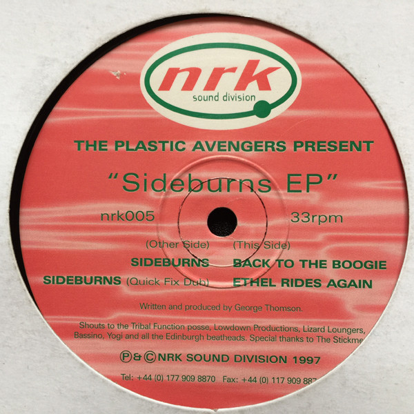 The Plastic Avengers - Sideburns EP | NRK Sound Division (nrk005) - 3 The Plastic Avengers - Sideburns EP | NRK Sound Division (nrk005) - 3
