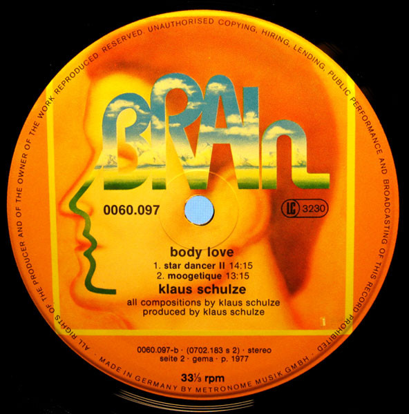 Klaus Schulze - Body Love Vol.2 | Brain (0060.097) - 5