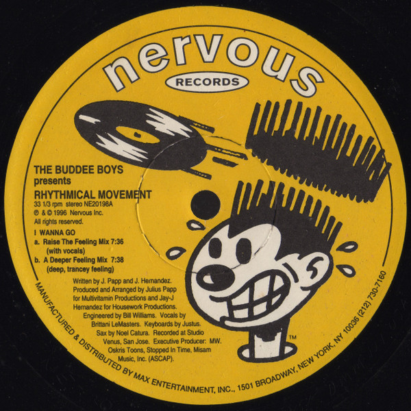 The Buddee Boys Presents Rhythmical Movement - I Wanna Go | Nervous Records (NE20198)