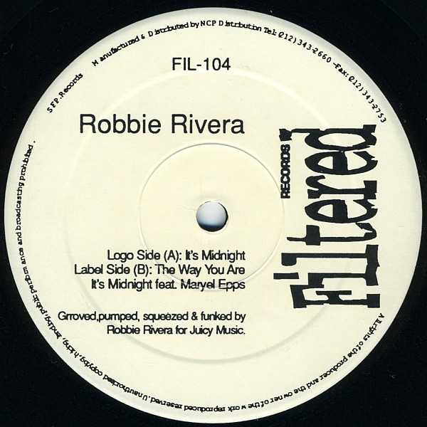 Robbie Rivera - It's Midnight | Filtered Records (FIL-104) - main