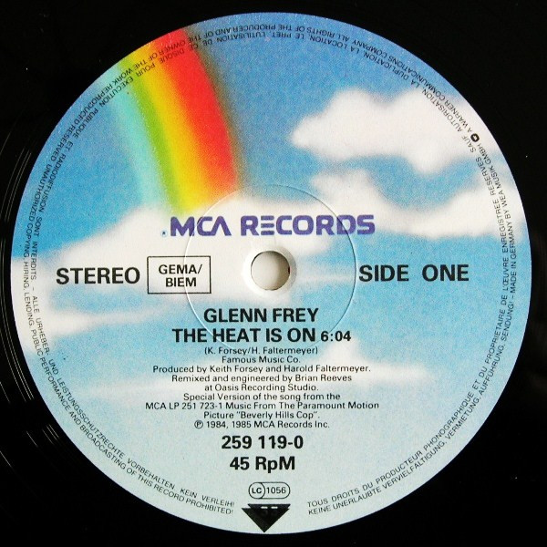 Glenn Frey - The Heat Is On | MCA Records (259 119-0) - 3 Glenn Frey - The Heat Is On | MCA Records (259 119-0) - 3