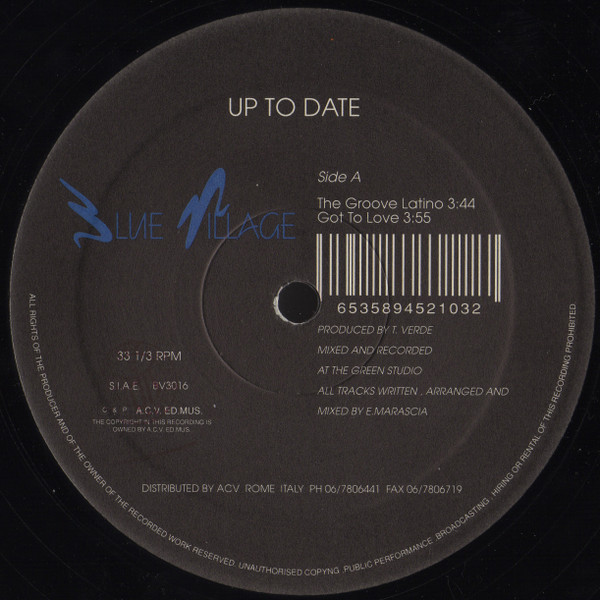 Up To Date - The Groove Latino | Blue Village (BV3016) - main