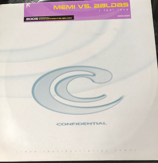 Memi vs. Baldas - I Feel Love | Confidential Records (CON030) - main