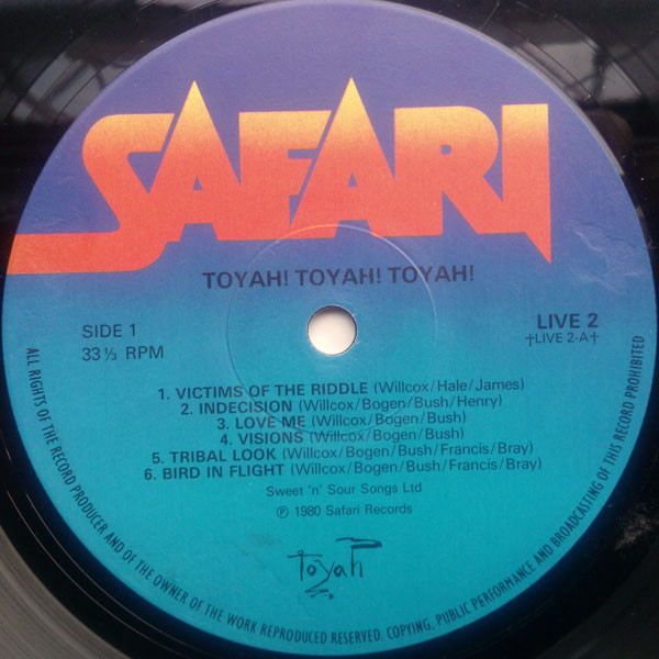 Toyah - Toyah! Toyah! Toyah! | Safari Records (LIVE 2) - 3