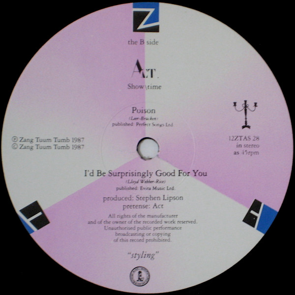 Act - Showtime (Snobbery & Decay (That's Entertainment..)) | ZTT (12ZTAS 28) - 4
