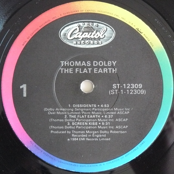 Thomas Dolby - The Flat Earth | Capitol Records (ST-12309) - 3 Thomas Dolby - The Flat Earth | Capitol Records (ST-12309) - 3