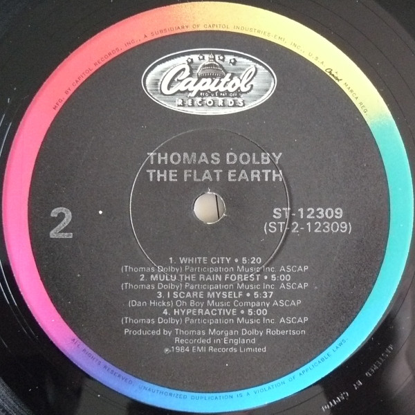 Thomas Dolby - The Flat Earth | Capitol Records (ST-12309) - 4 Thomas Dolby - The Flat Earth | Capitol Records (ST-12309) - 4