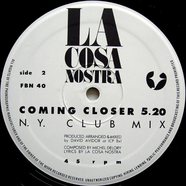 La Cosa Nostra - Coming Closer | Factory Benelux (FBN 40) - 4