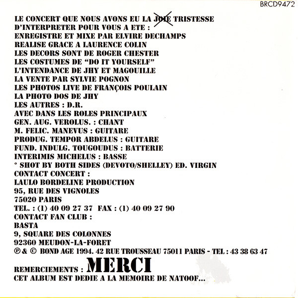 Les Cadavres - Paris Sous La Pluie | Bond Age (BRCD9472) - 2 Les Cadavres - Paris Sous La Pluie | Bond Age (BRCD9472) - 2