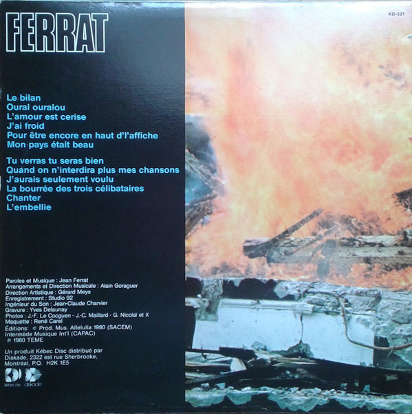 Ferrat - Ferrat | Kébec-Disc (KD-521) - 2 Ferrat - Ferrat | Kébec-Disc (KD-521) - 2