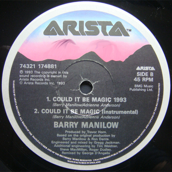 Manilow - Could It Be Magic 1993 | Arista (74321 17488 1) - 4