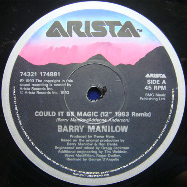 Manilow - Could It Be Magic 1993 | Arista (74321 17488 1) - 3