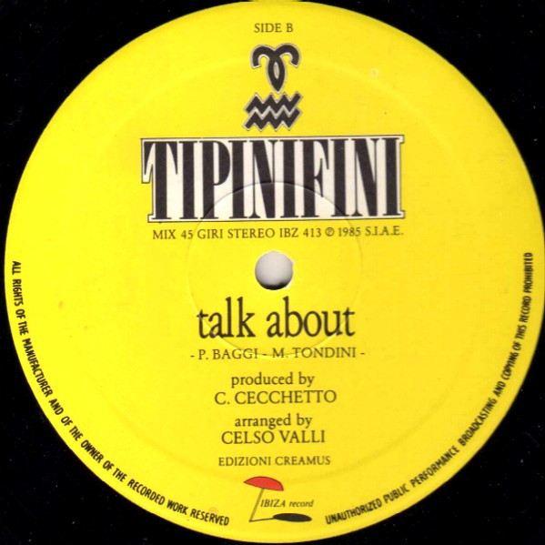 Tipinifini - Fever / Talk About | Ibiza Records (IBZ 413) - 4