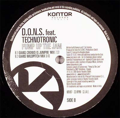 D.O.N.S. Feat. Technotronic - Pump Up The Jam | Kontor Records Italia (KRI87) - 2 D.O.N.S. Feat. Technotronic - Pump Up The Jam | Kontor Records Italia (KRI87) - 2