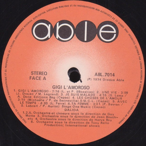 Dalida - Une Vie | Able (ABL.7014) - 3 Dalida - Une Vie | Able (ABL.7014) - 3