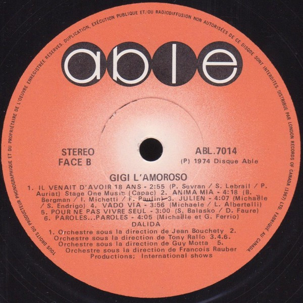 Dalida - Une Vie | Able (ABL.7014) - 4 Dalida - Une Vie | Able (ABL.7014) - 4