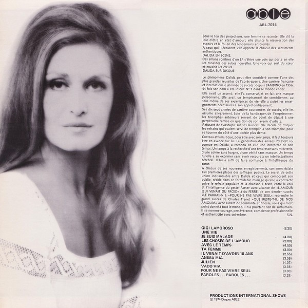 Dalida - Une Vie | Able (ABL.7014) - 2 Dalida - Une Vie | Able (ABL.7014) - 2