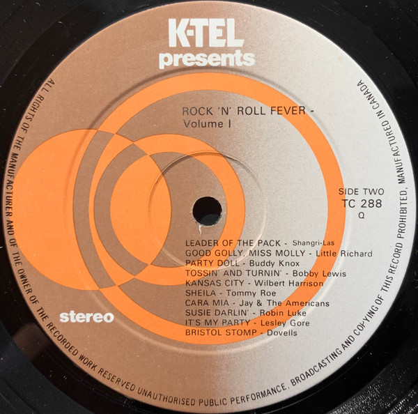 Various - Rock 'n Roll Fever Volume I | K-Tel (TC 288-1) - 4
