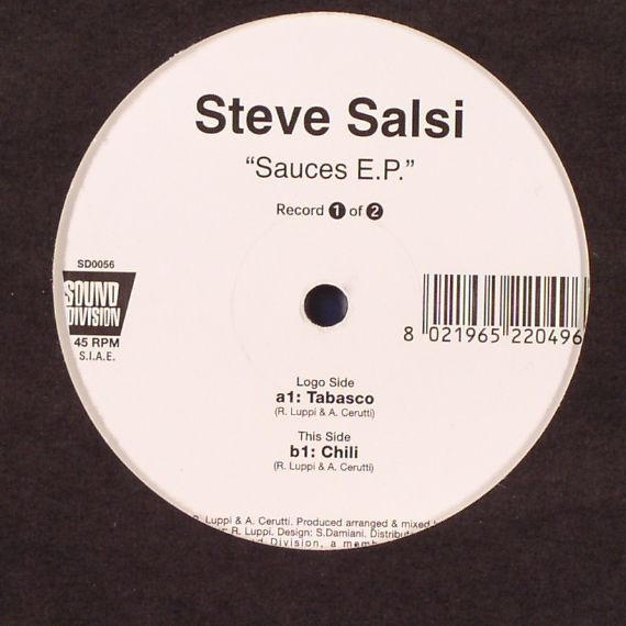 Steve Salsi - Sauces E.P. | Sound Division (SD0056)