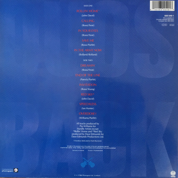 Status Quo - In The Army Now | Vertigo (830 049-1) - 2