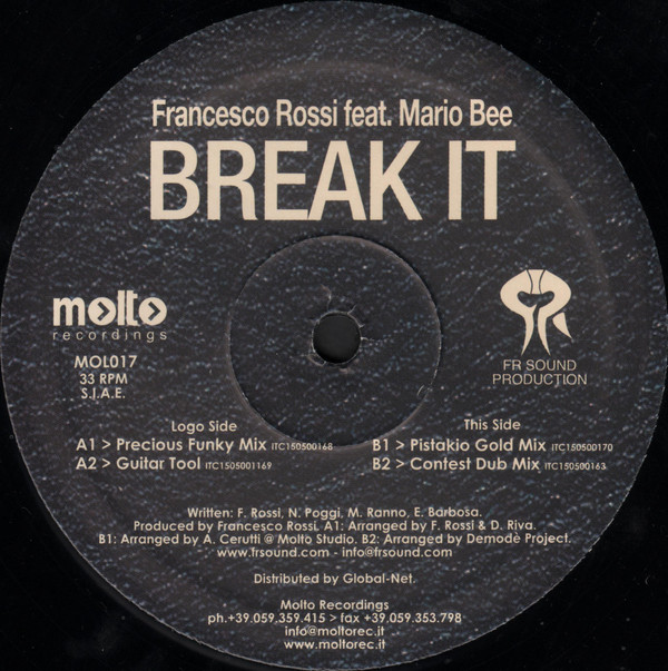 Francesco Rossi Feat. Mario Bee - Break It | Molto (MOL017) - 4 Francesco Rossi Feat. Mario Bee - Break It | Molto (MOL017) - 4
