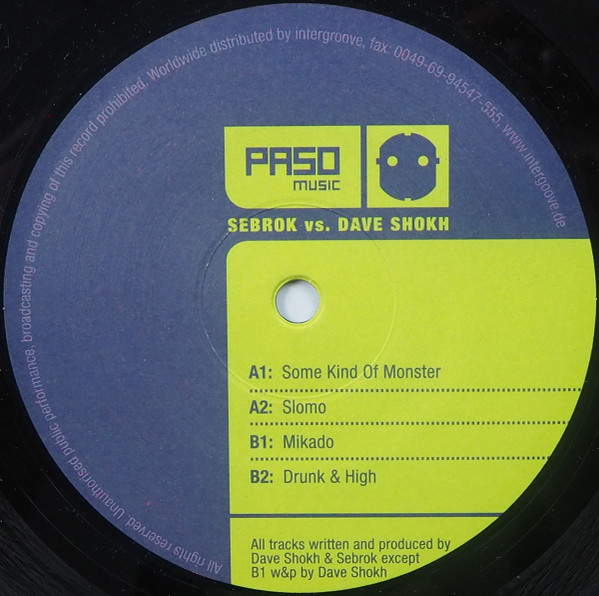 DJ Sebrok vs. Dave Shokh - Some Kind Of Monster | Paso Music (PASO 005) - main