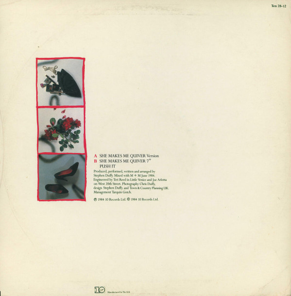 Stephen Tin Tin Duffy - She Makes Me Quiver (Version) | 10 Records (TEN 28-12) - 2
