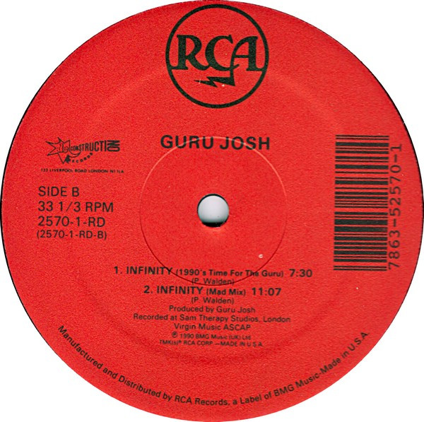 Guru Josh - Infinity (1990's...Time For The Guru) | RCA (2570-1-RD) - 4