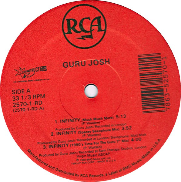 Guru Josh - Infinity (1990's...Time For The Guru) | RCA (2570-1-RD) - 3
