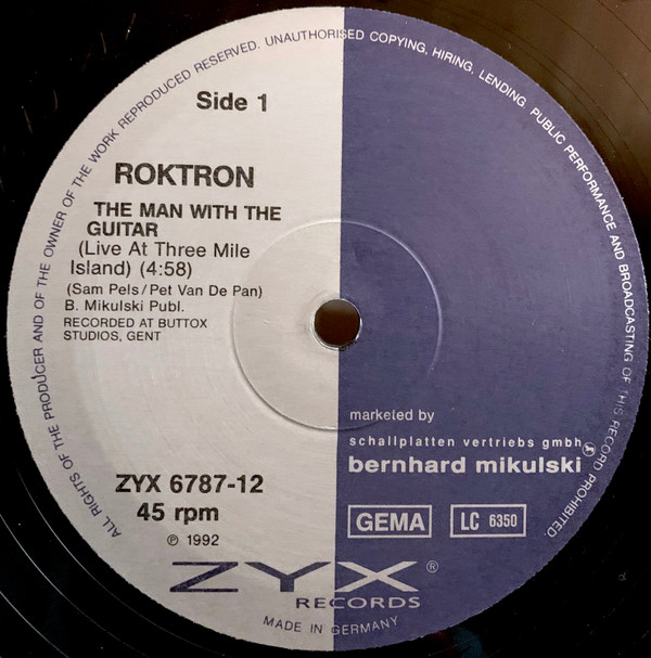 Roktron - The Man With The Guitar | ZYX Records (ZYX 6787-12) - 2 Roktron - The Man With The Guitar | ZYX Records (ZYX 6787-12) - 2