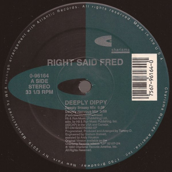 Right Said Fred - Deeply Dippy | Charisma (0-96164) - main Right Said Fred - Deeply Dippy | Charisma (0-96164) - main