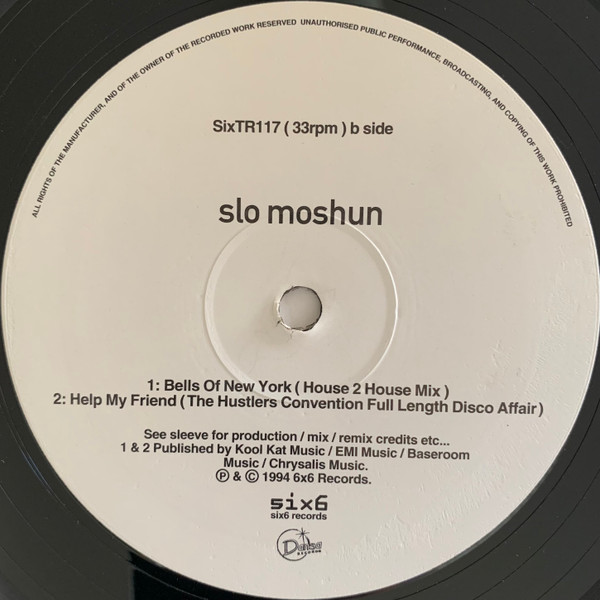Slo Moshun - Help My Friend | 6 x 6 Records (SixTR117) - 4