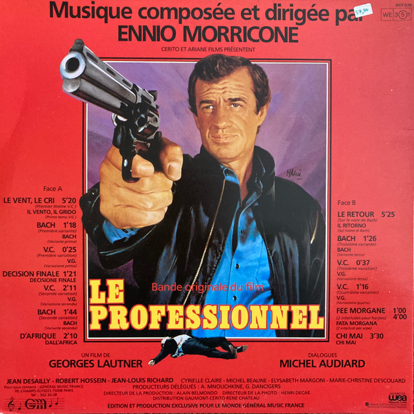 Ennio Morricone - Le Professionnel (Bande Originale Du Film) | Général Music France (803 026) - 3 Ennio Morricone - Le Professionnel (Bande Originale Du Film) | Général Music France (803 026) - 3