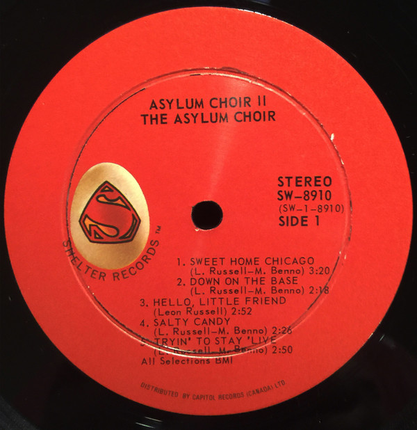 Leon Russell & Marc Benno - Asylum Choir II | Shelter Records (SW-8910) - 3 Leon Russell & Marc Benno - Asylum Choir II | Shelter Records (SW-8910) - 3