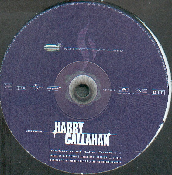 Harry Callahan - Return Of The Funk | Zeitgeist (561 510-1) - 4 Harry Callahan - Return Of The Funk | Zeitgeist (561 510-1) - 4