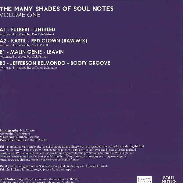 Various - The Many Shades Of Soul Notes Volume One | Soul Notes (SN1206.1) - 2