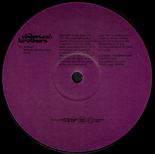 The Chemical Brothers - Believe | Freestyle Dust (CHEMTDJX22) - 4