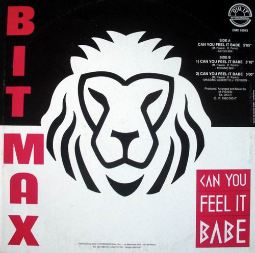 Bit-Max - Can You Feel It Babe | Dig It International (DMX 10043) - 2