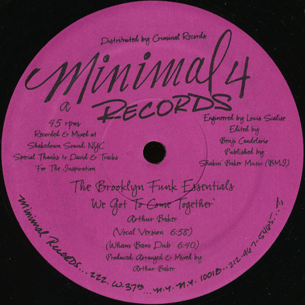 The Brooklyn Funk Essentials - We Got To Come Together | Minimal Records (4) - main