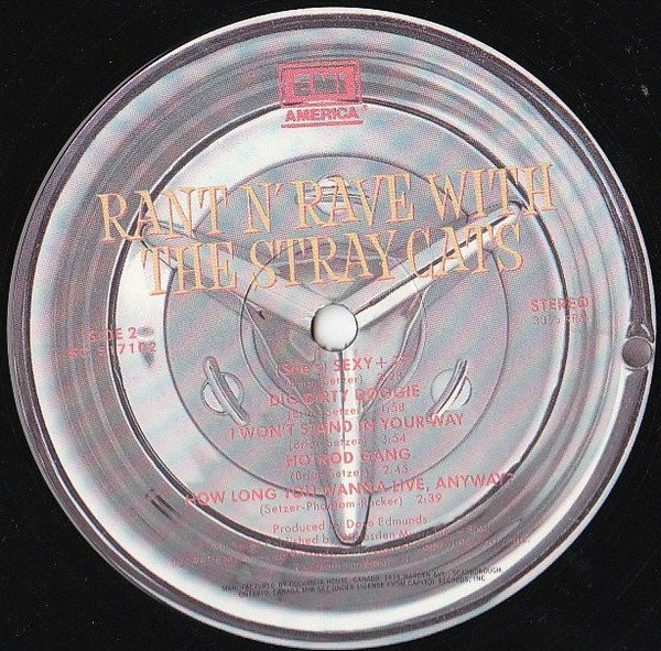 Stray Cats - Rant N' Rave With The Stray Cats | EMI America (SO-517102) - 3
