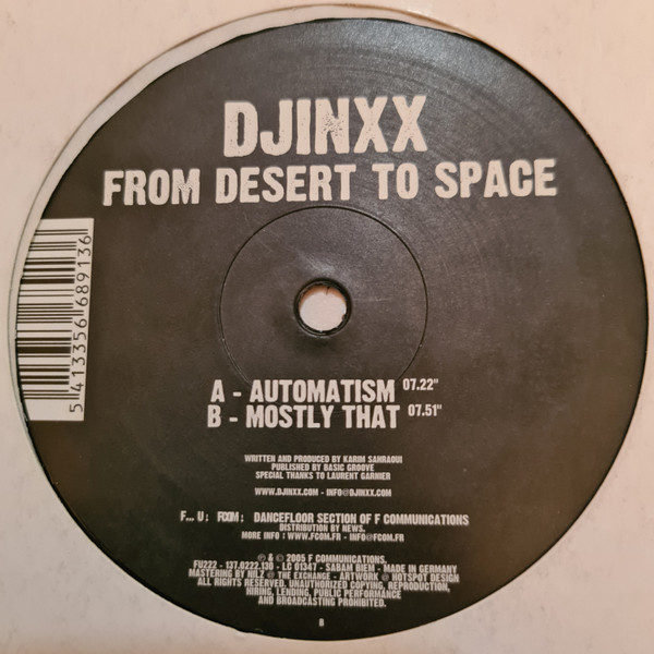 Djinxx - From Desert To Space | F... U! FCOM (FU 222) - main Djinxx - From Desert To Space | F... U! FCOM (FU 222) - main