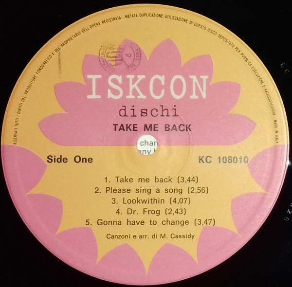 Michael Cassidy - Take Me Back | Iskcon Records (KC 108010) - 3 Michael Cassidy - Take Me Back | Iskcon Records (KC 108010) - 3