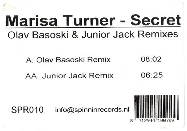 Marisa Turner - Secret | Spinnin' Records (SPR010) - main