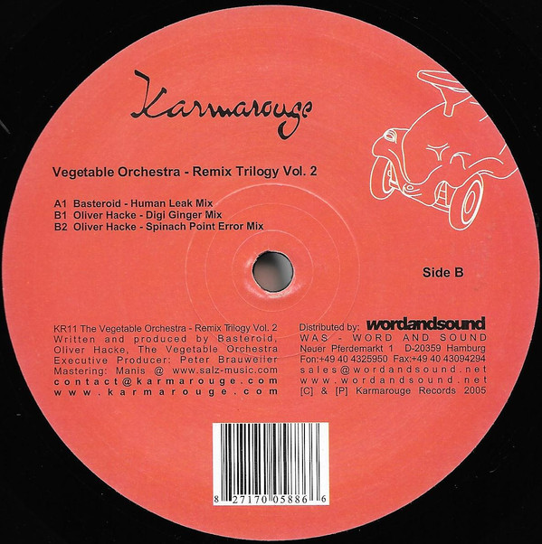 Vegetable Orchestra - Remix Trilogy (Volume Two) | Karmarouge (KR 11) - 4