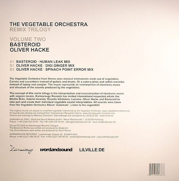 Vegetable Orchestra - Remix Trilogy (Volume Two) | Karmarouge (KR 11) - 2